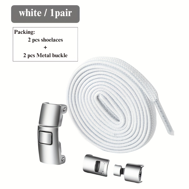 A Pair Of No-tie Shoelaces With A Cross-lock Design, Elastic Sports Laces, Convenient Lazy Laces For Casual Shoes, Without Battery