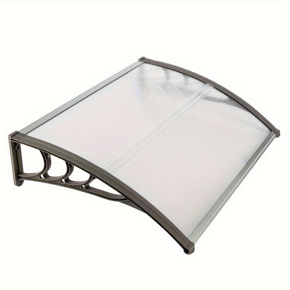 

Ht- X 80 Household Application Door & Window Rain Cover Canopy White & Gray Bracket, Gazebo Accessories