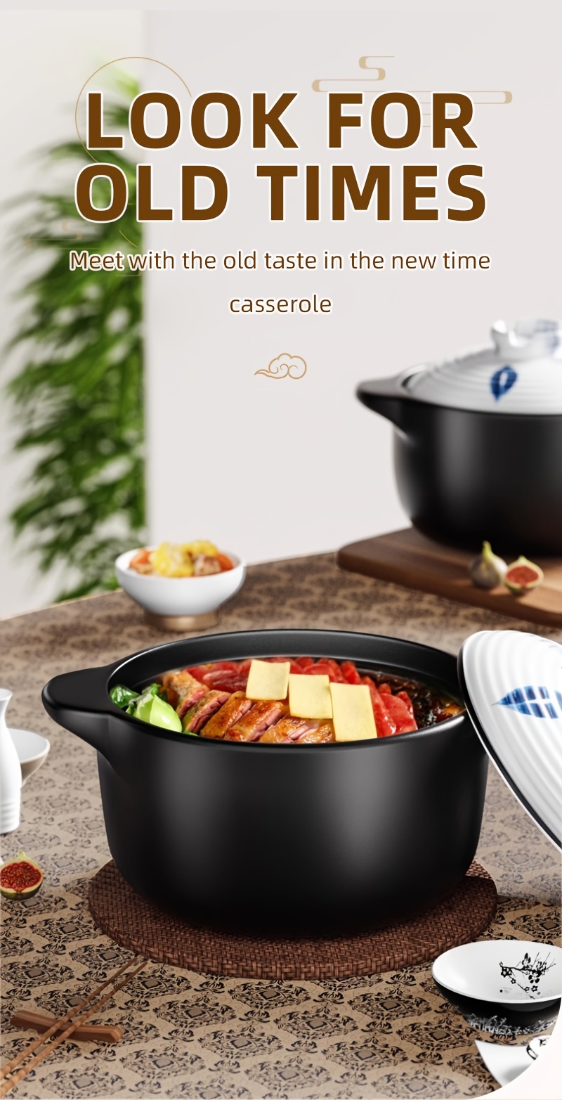 5 litre chinese   soup pot high temperature non stick casserole for soups rice and slow cooking stir frying   ing multi functional heat resistant   pots for induction and   cooking kitchenware cookware details 1