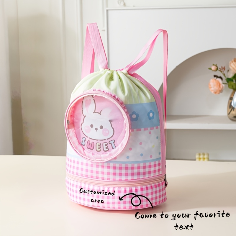 TEMU Bolsa de Viaje con Texto Personalizado, Bolsa de Natación de , Bolsa Deportiva para Exteriores, Bolsa de Baño de Playa de Gran Capacidad con