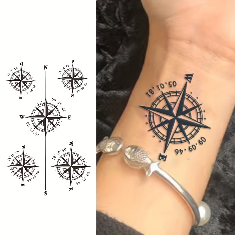 Waterproof Herbal Temporary Tattoos - European Style, Non-reflective & Long-lasting For Neck, Hands, And Back -