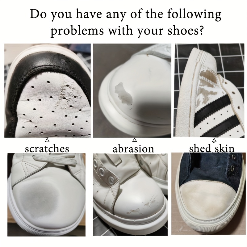 White Leather Repair Kit - Easy Fixes for Scratches and Tears on Shoes, Bags, and Furniture | Long-Lasting Color Fixing Cream for White Leather and Vinyl