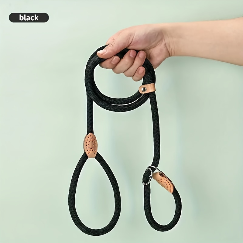 TEMU Dog Training Leashes, Adjustable Leashes For Small, Medium, And Large Dogs Used For Outdoor , And Dog Training Slip Leads.