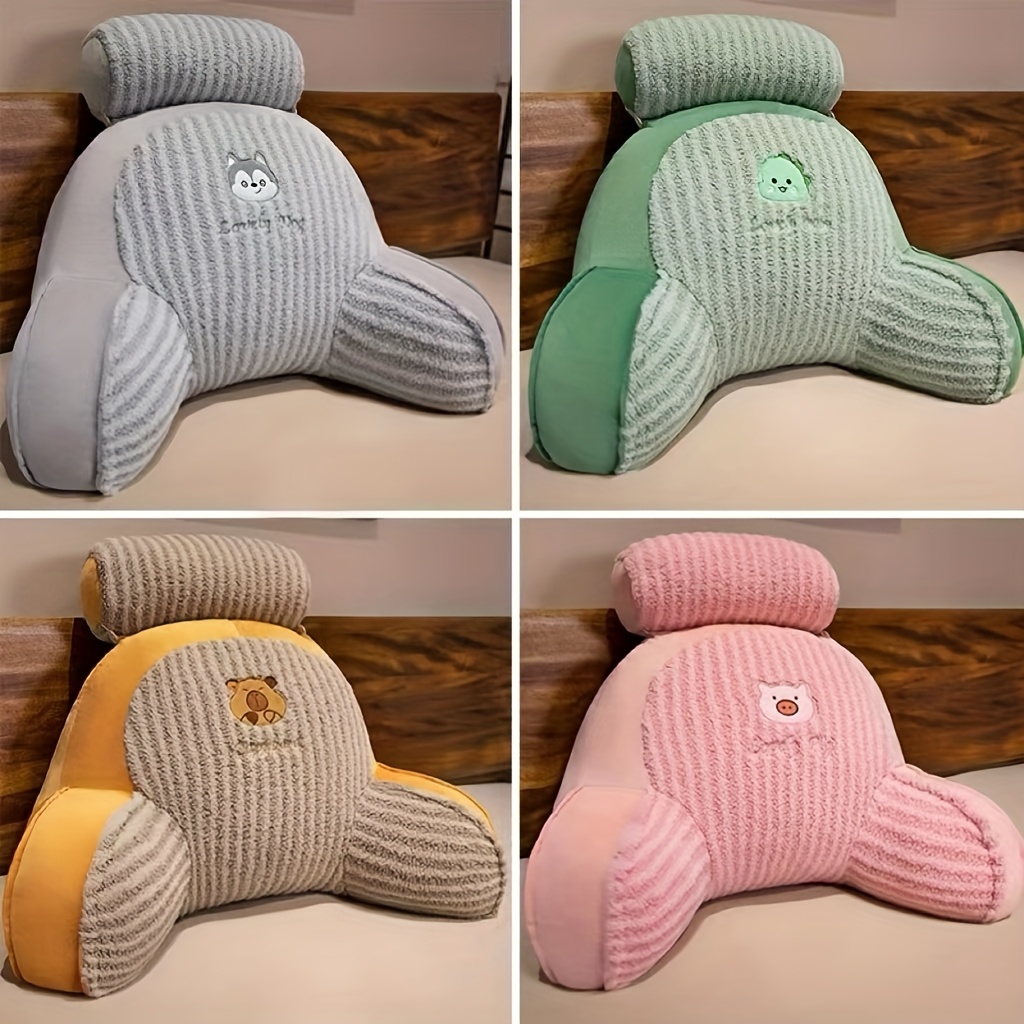 office lumbar support cushion moon velvet short plush seat pad Product details 4