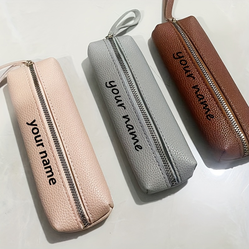 FIYUK Clear Pencil Case Bag Pen Holder Stationery Dual