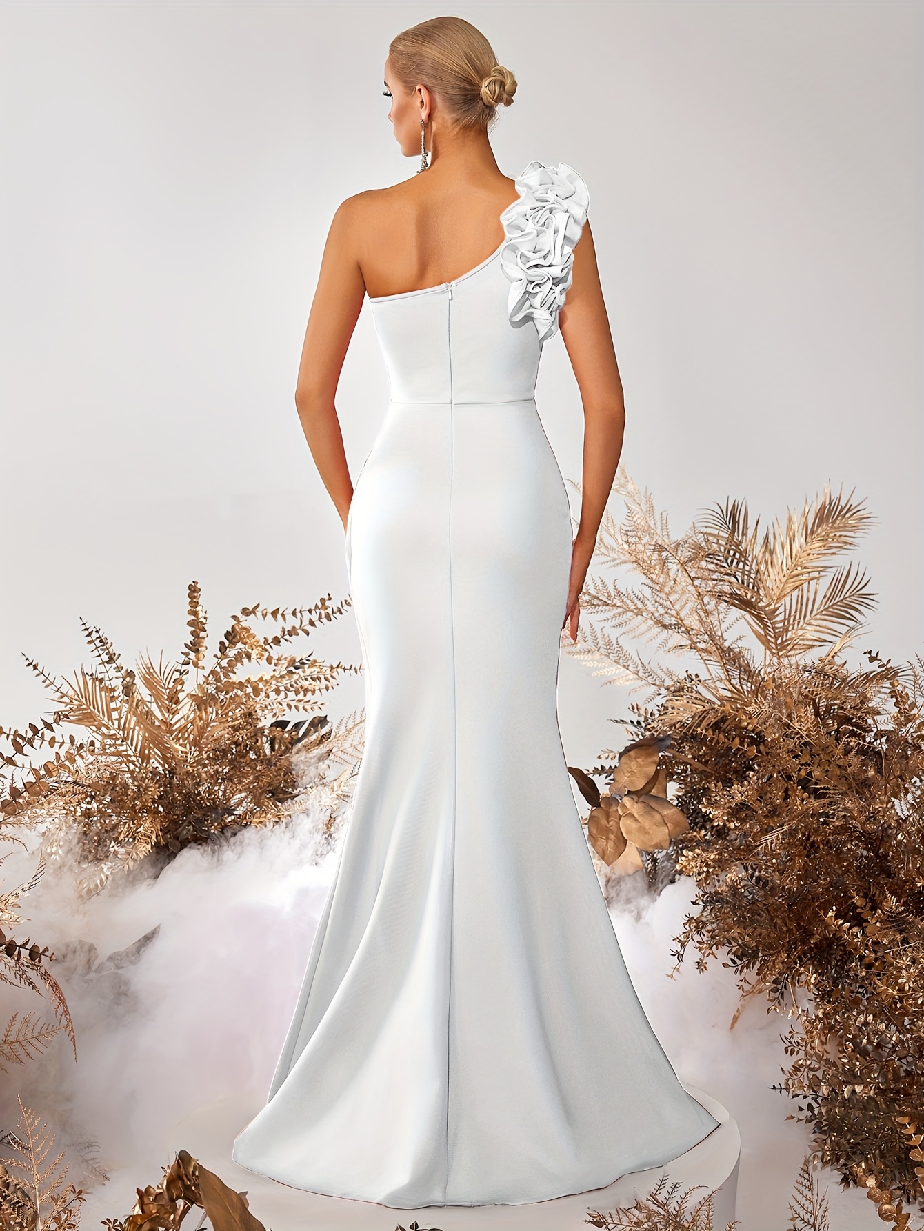 french style evening dresses Luxury French Blue Dress - Luxury Autumn/Winter New Year & Birthday Style