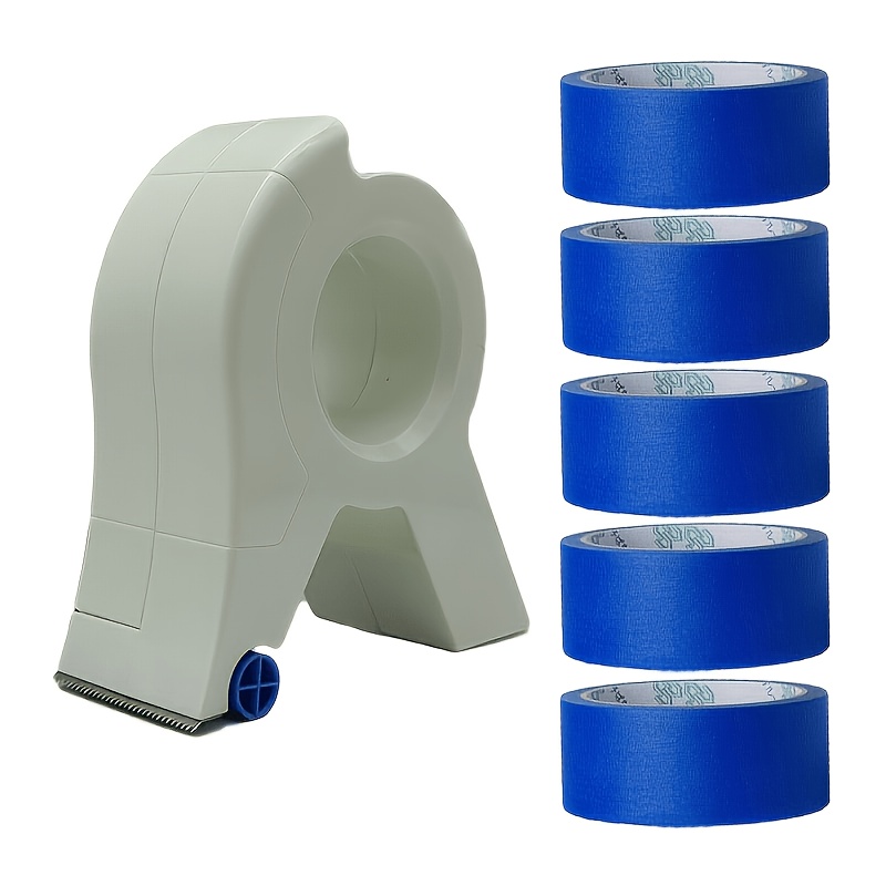 TEMU Attrezzo per l'applicazione del nastro di mascheratura - Dispenser e taglierina per nastro di mascheratura, design a rullo portatile, specifico