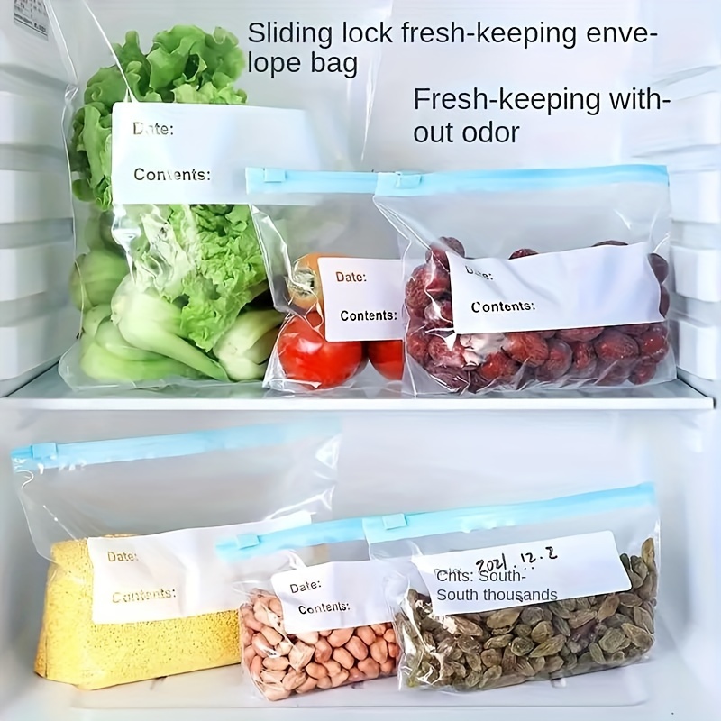 15pcs Leakproof Freezer Bags with Zipper Lock - Reusable, Food Sorting Storage Pouches, Freshness Seal Bags for Fruits, Grains, Vegetables & Meat, Kitchen Organization Essentials, PET Material, Square Shape, Food Preservation Bags | Transparent Design | Reusable Food Bags, Food Storage,Reusable Produce Bag