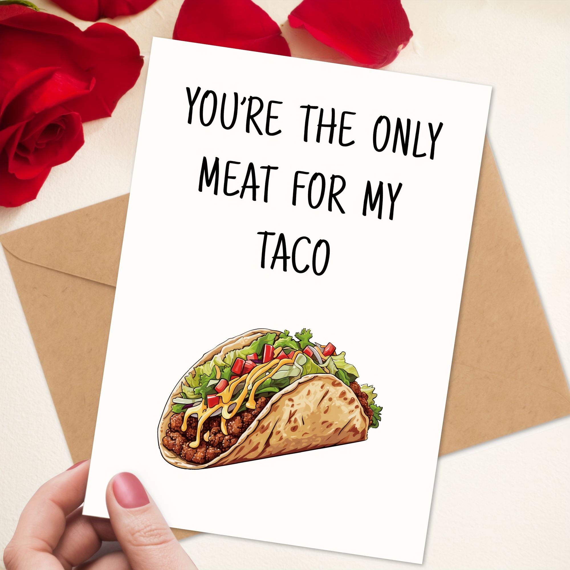 

Funny Love Taco Card, Love Card For Boyfriend, Husband. Anniversary Card, Naughty, Dirty Card. Taco Meat Card Gift For Him.