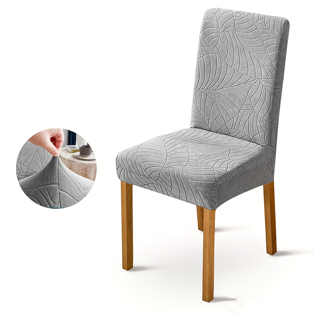 Image of 1pc Dining Chair Slipcover Furniture Protector For Pets Stretch Washable Removable Hotel Dining Chair Slipcover For Dining Rom Home Decor
