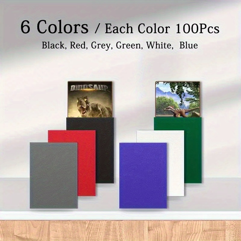 100pcs matte double sided card sleeves opaque back smooth - Temu