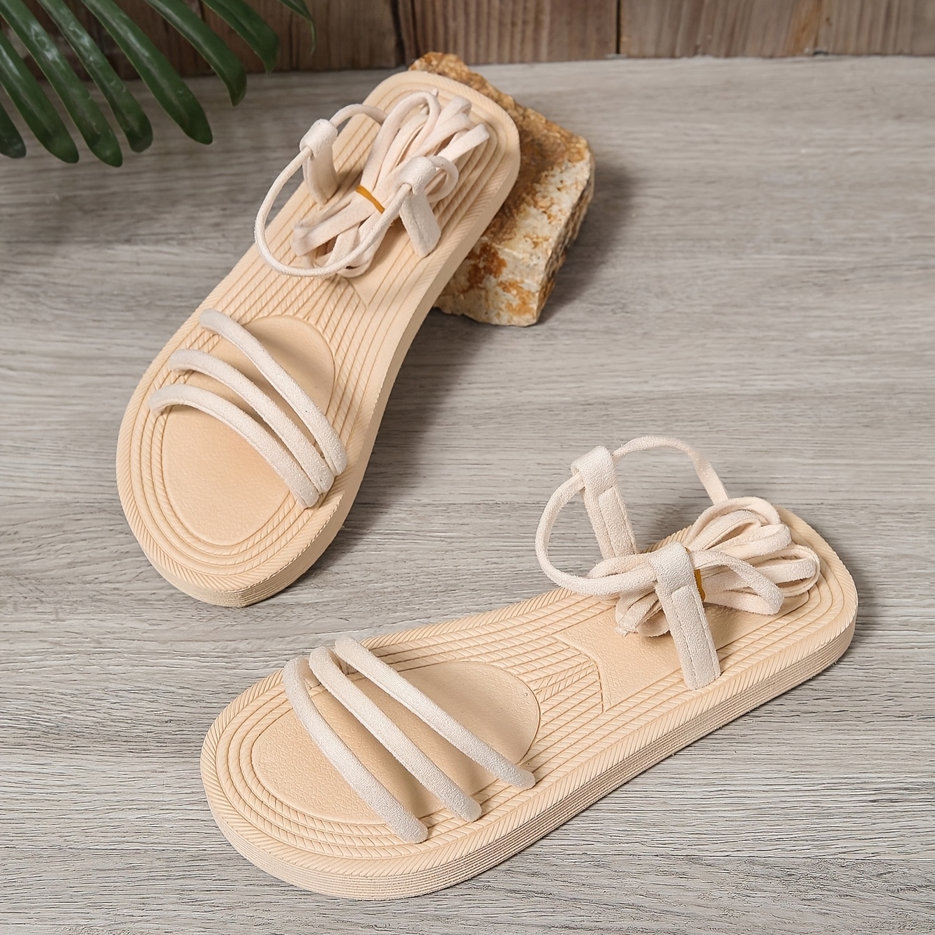 TEMU Sandali da donna versatili semplici e casual da sposa con cinturino , ciabatte incrociate, stile , scarpe da spiaggia hawaiane da mare per
