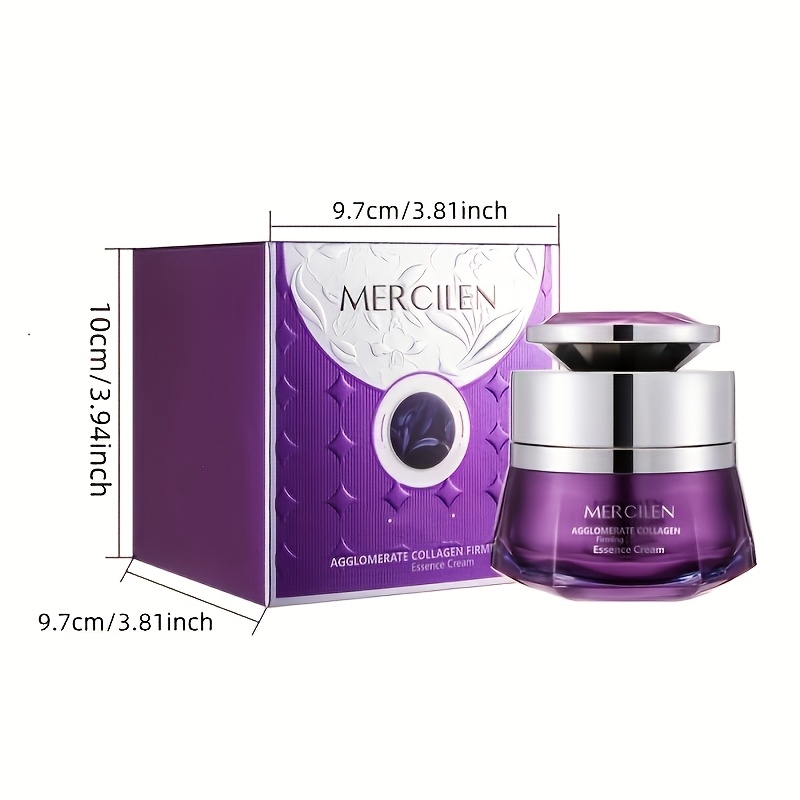 TEMU Moisturizing Collagen Cream, Containing Niacinamide, Hyaluronic Acid Collagen, Moisturizing And Moisturizing Skincare, Beige Looking, Suitable