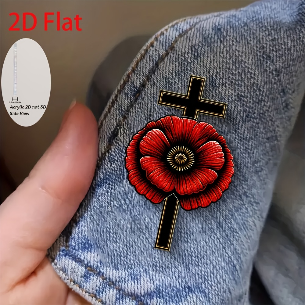 TEMU 2d Flat, 2d Creative Brooch, Black Background Golden Vintage Brooch, Suitable For Men's And Women's Suit Brooch, Sweater Scarf Accessory, 2d