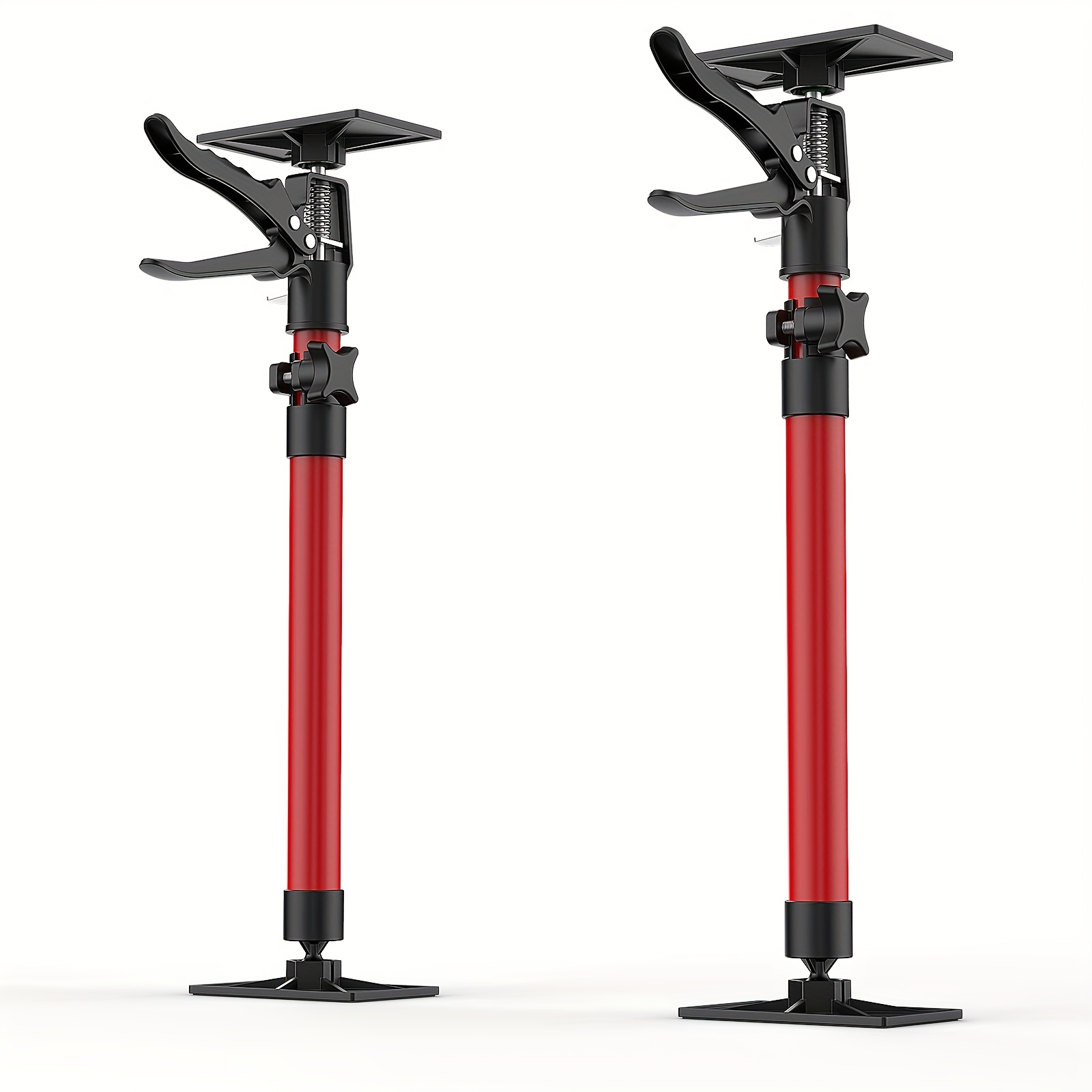 TEMU 2pcs 11.8-114in Slip-resistant Safety Telescopic Support Rods, 154 Lbs, Heavy-duty Tool-grade Support Kit, Adjustable Telescopic, For Cabinet
