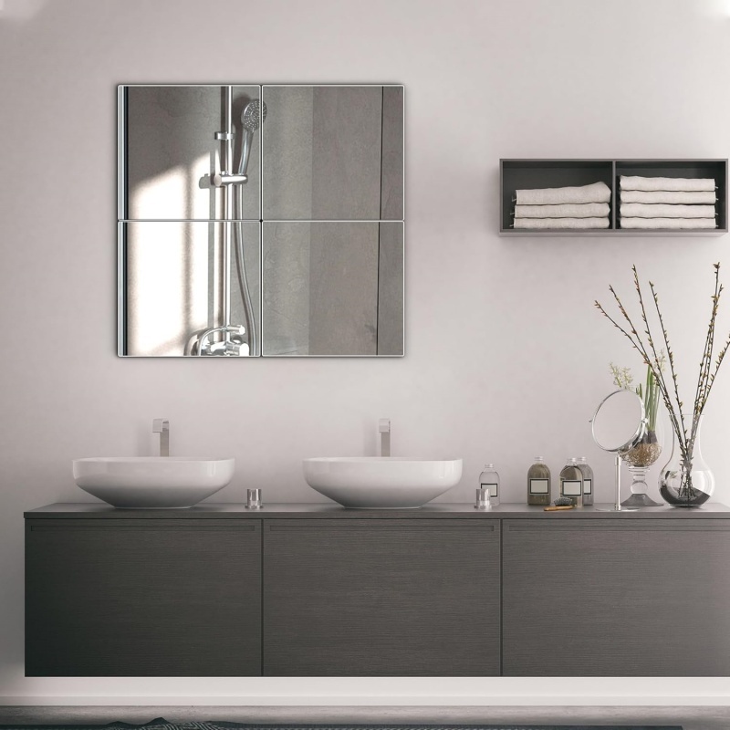 6pcs Square Acrylic Mirror Set