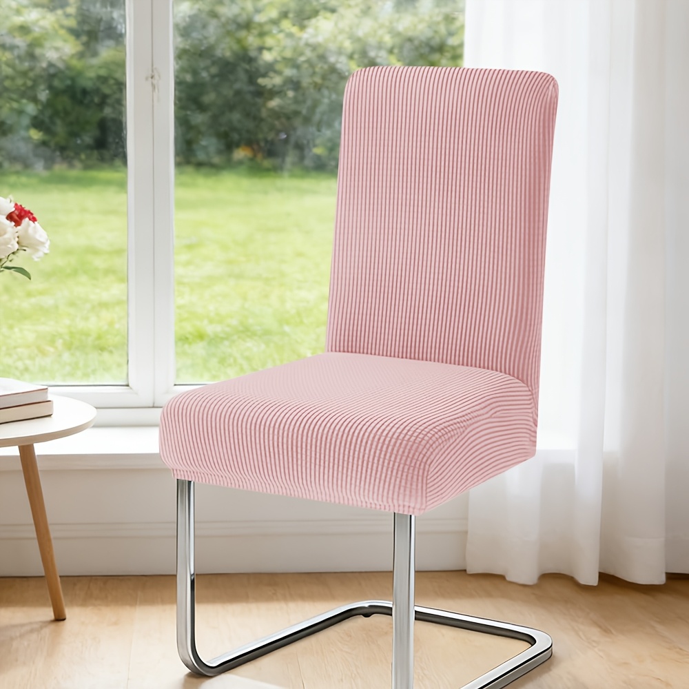 haustierfreundlicher stretch-esszimmerstuhlbezug im karomuster, abnehmbarer, waschbarer schutzbezug für küche esszimmer