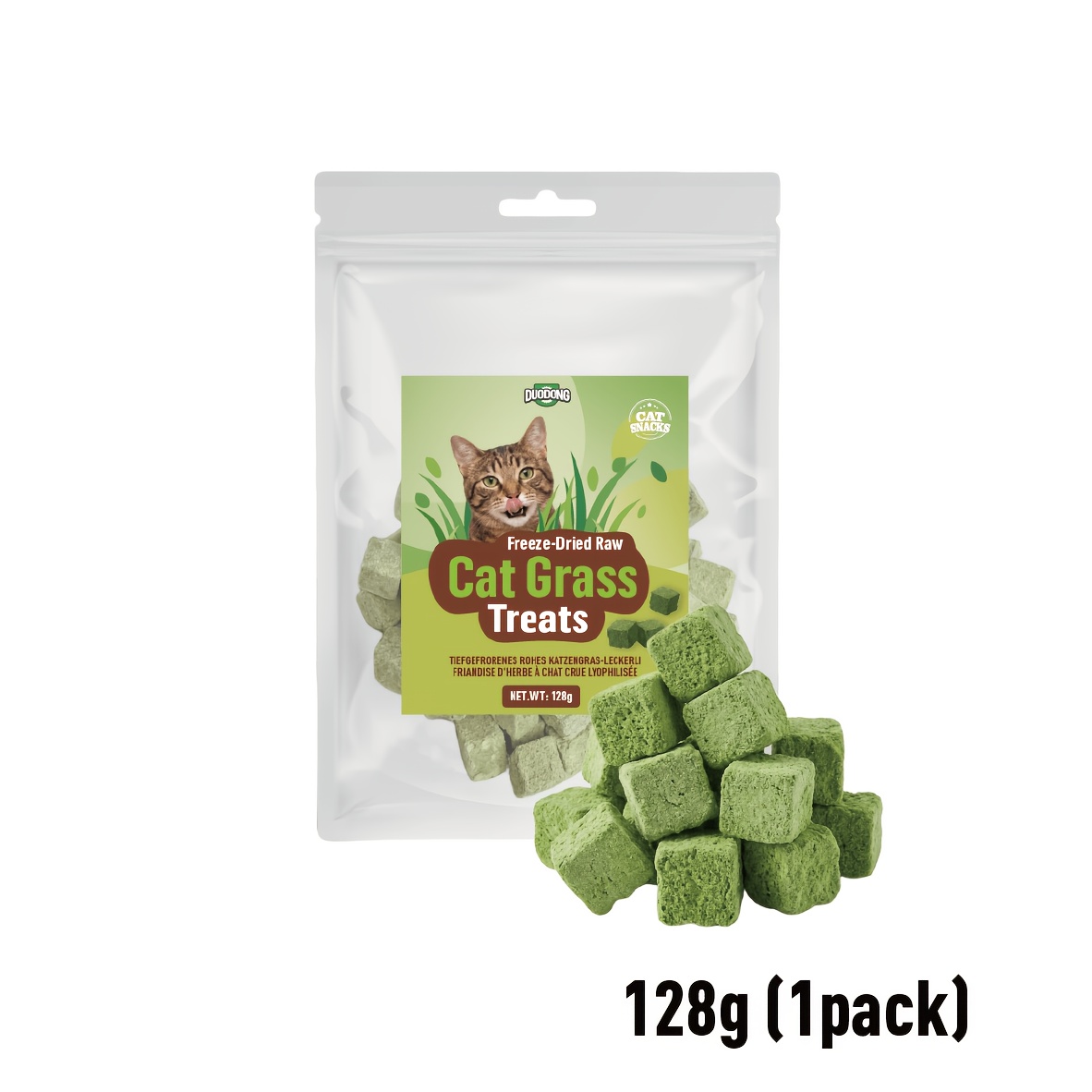 Image of Freezed Drying For Cat Grass Treats For Cats, For Cat Grass Teething Stick Snacks For Cats, Hairball &