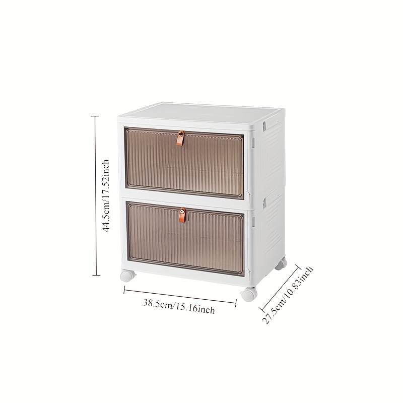 versatile foldable storage box clear door ideal clothes Temu Canada