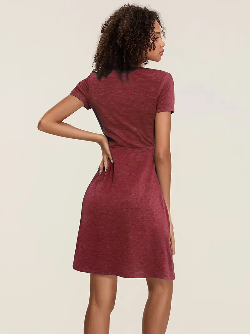 Women's Sleeveless V-Neck Twist Knot Ruched Waist A-Line Dress - Vibrant Colors, Summer Elegant Casual to Formal Wear, Machine Washable, Sizes S-2XL Women's Sleeveless V-Neck Twist Knot Ruched Waist A-Line Dress - Vibrant Colors, Summer Elegant Casual to Formal Wear, Machine Washable, Sizes S-2XL