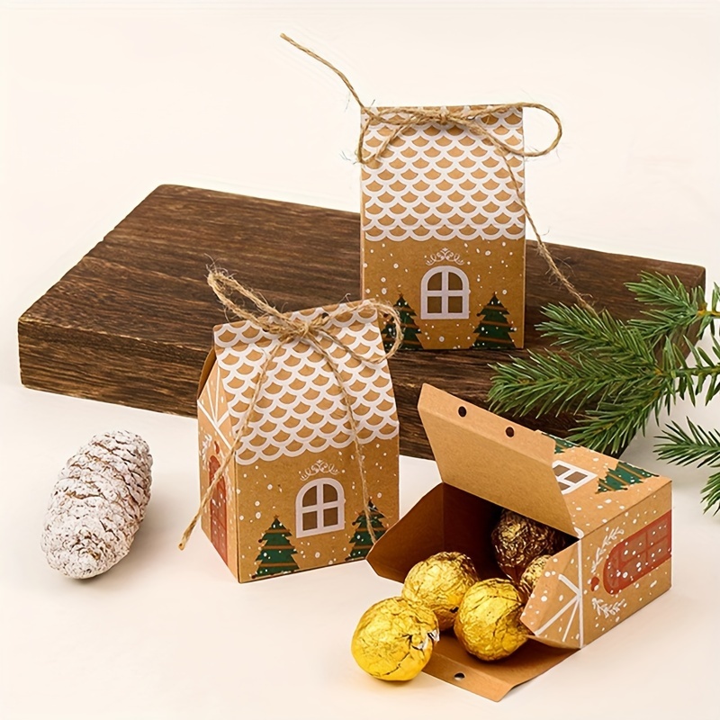 

Christmas Gift Bags Set (72/110pcs) - For Diy Treats & Decor, Kraft