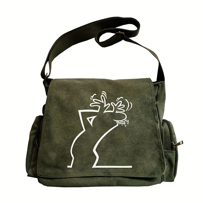 Large-capacity Messenger Bag, Featuring A Unique Cartoon Animal Print Tote Crossbody Shoulder Bag, Suitable For Such As Shopping, Traveling, And Dining. An Gift