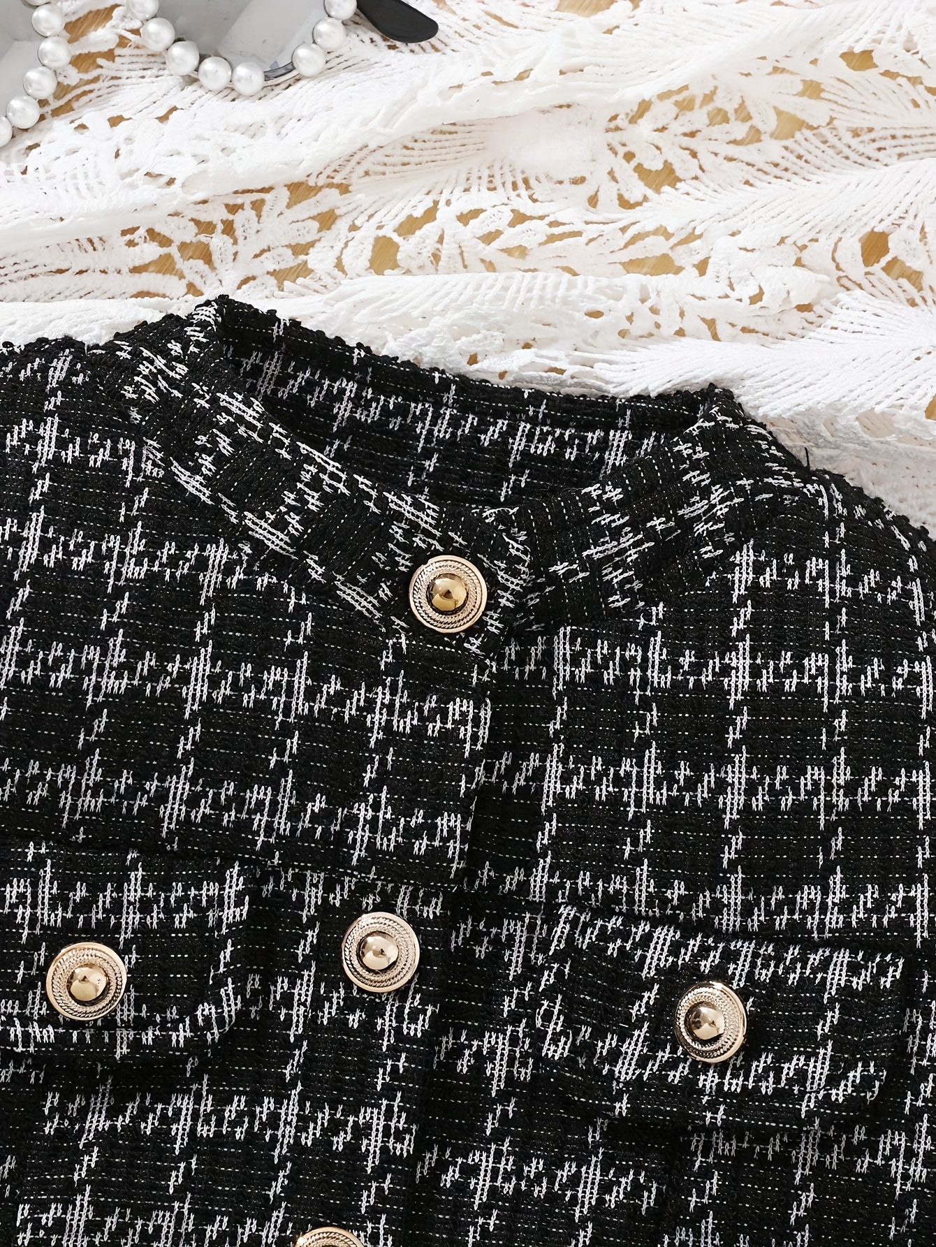 a stylish three piece french outfit for   for early autumn for outdoor Product details 6