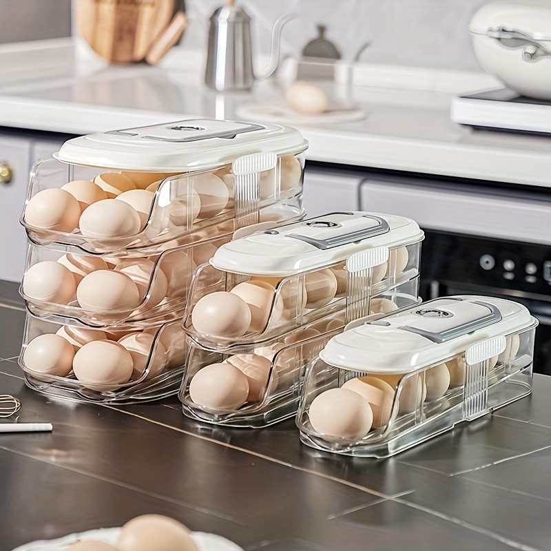 saving egg holder a removable tray handle adjustable