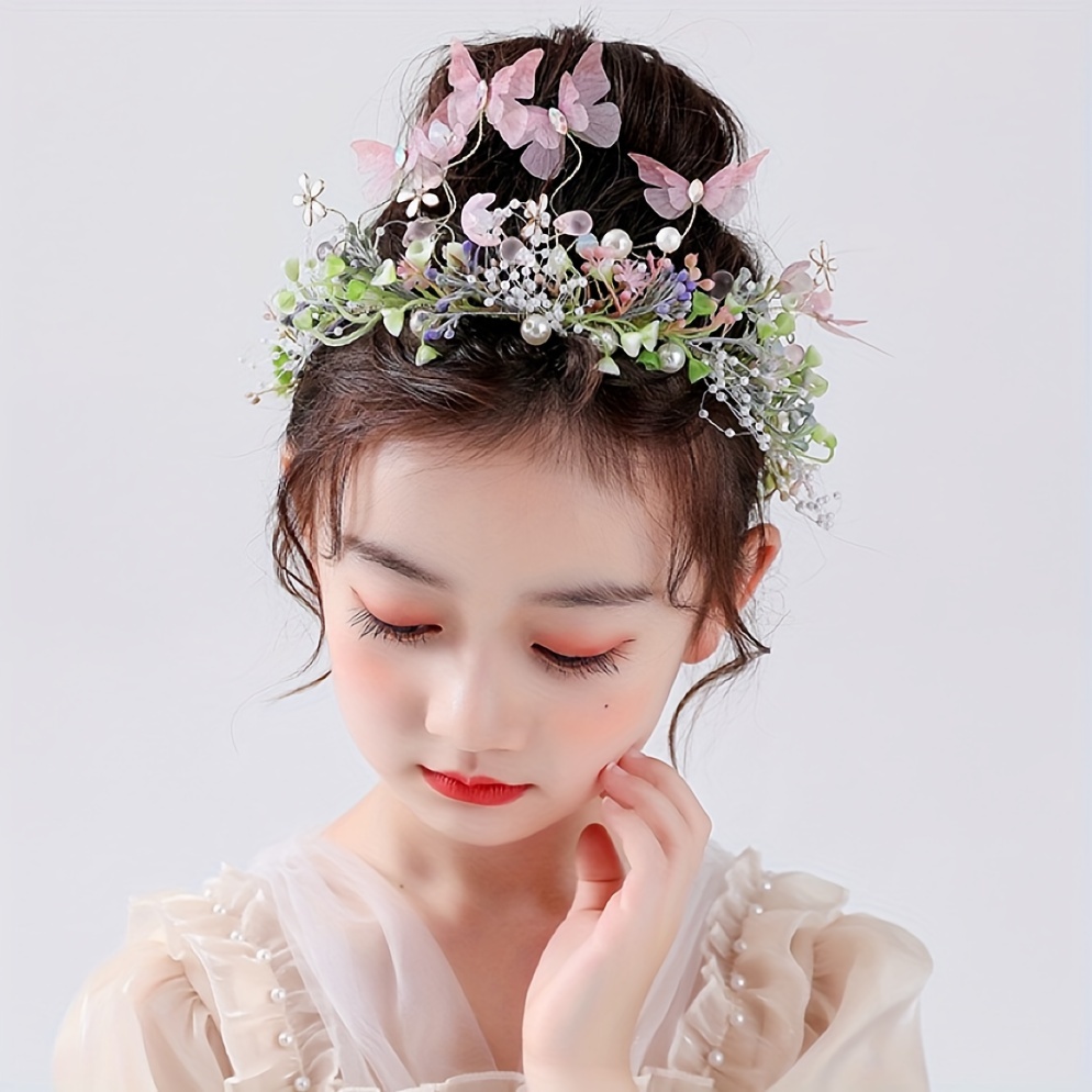 

Fairy Flower Crown With Adjustable Accents - Girls & Women, Hair Accessory