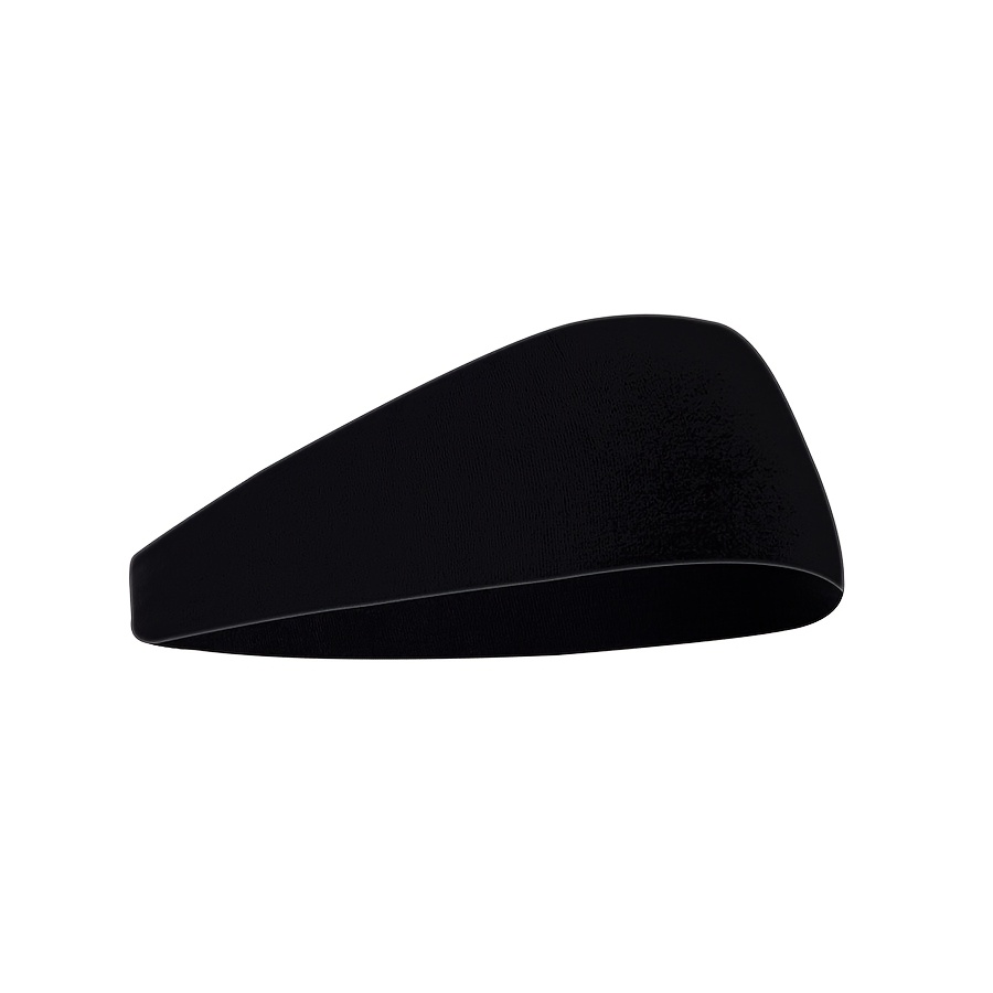 1pc Solid Color New Running Fitness Headband for Men and Women, Sports Yoga Sweat Absorbing Elastic Head Wrap, Solid Color Headscarf