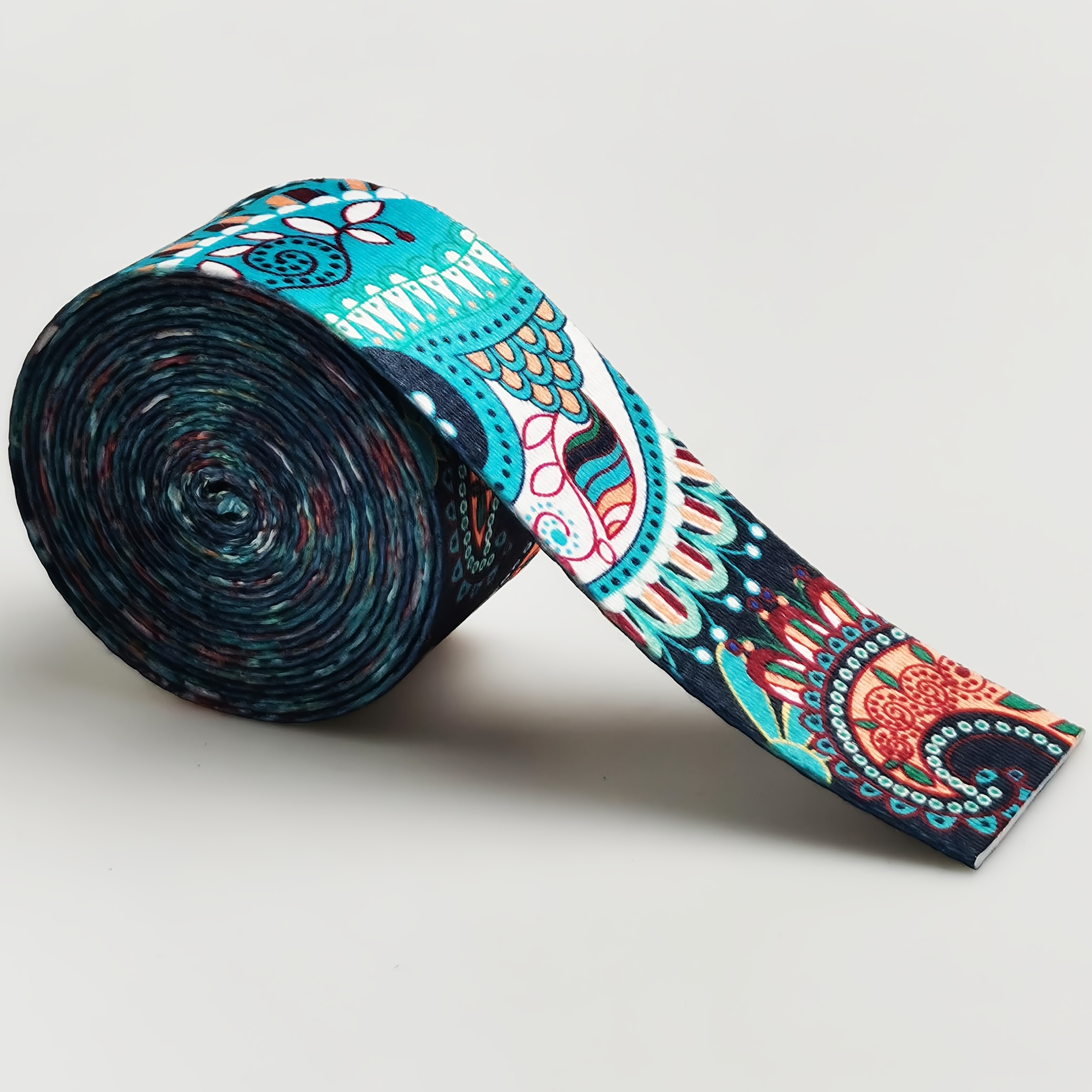 3 Yards 1.5 Inch/3.80cm Wide Different Printed Patterns Nylon Webbing Strap Folk Style Strap For Purse Bag Crafting, Wallet Making, Diy Wallet Making
