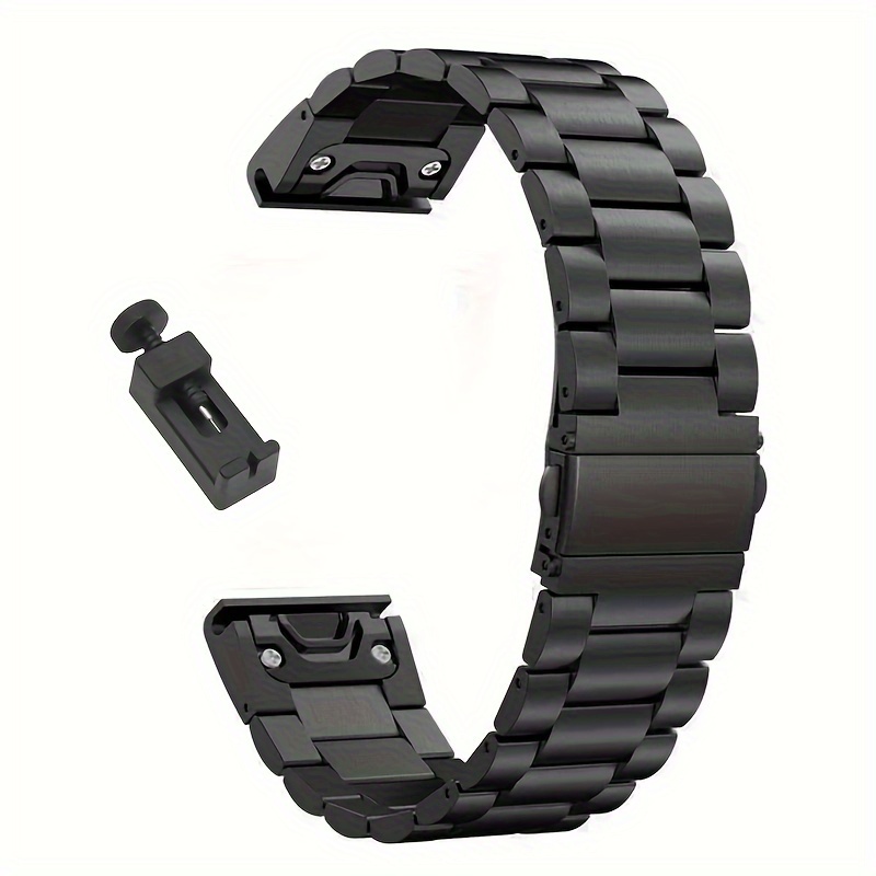 E-shop 22mm 26mm Edelstahlarmband für Garmin Fenix 8 7 Pro 7X 6 6X 5X 8X Plus Metallarmband für Garmin Pro 7 Pro Uhrenarmband