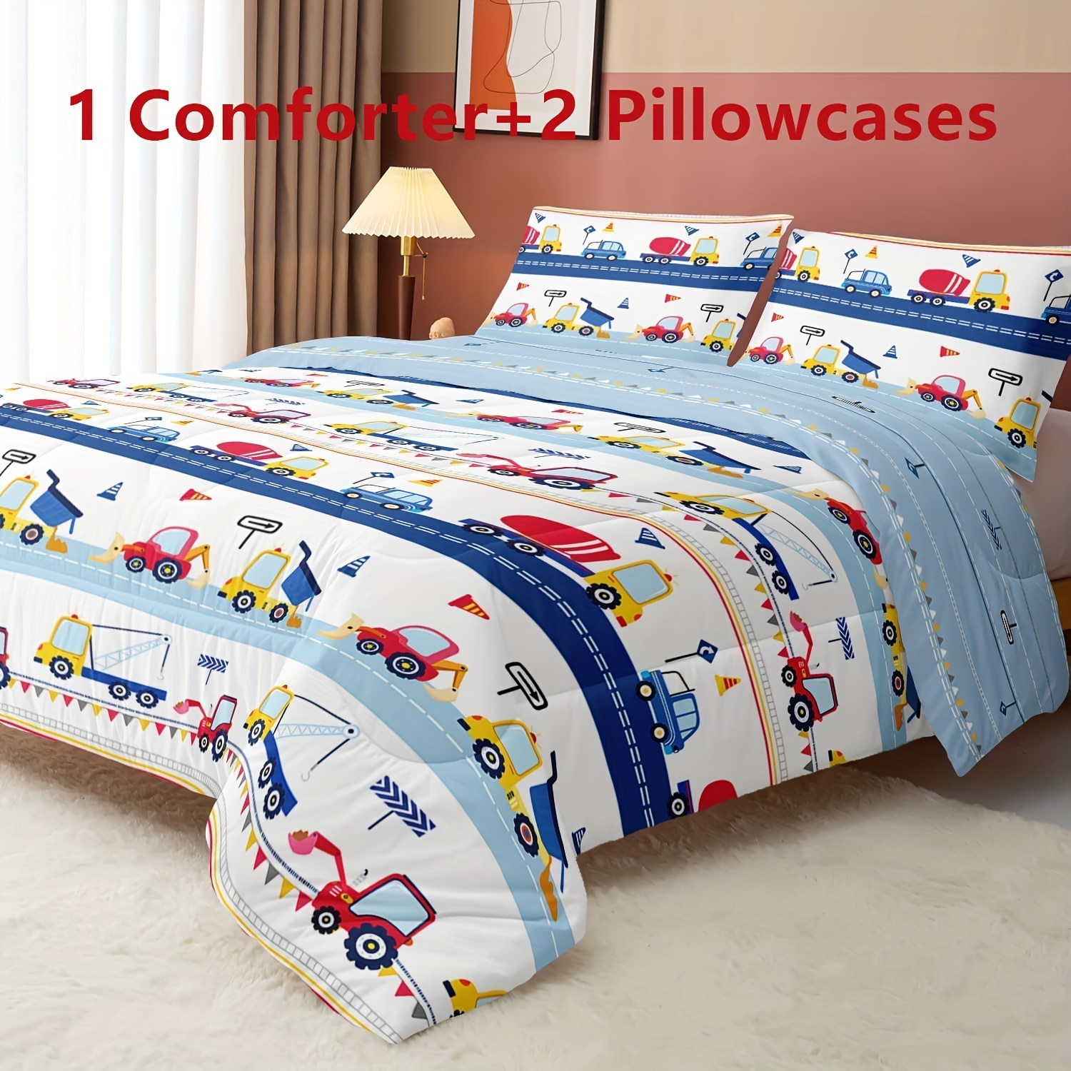 

3pcs Set, Bedding Set, For Dorm (1* + 2*pillowcase, )