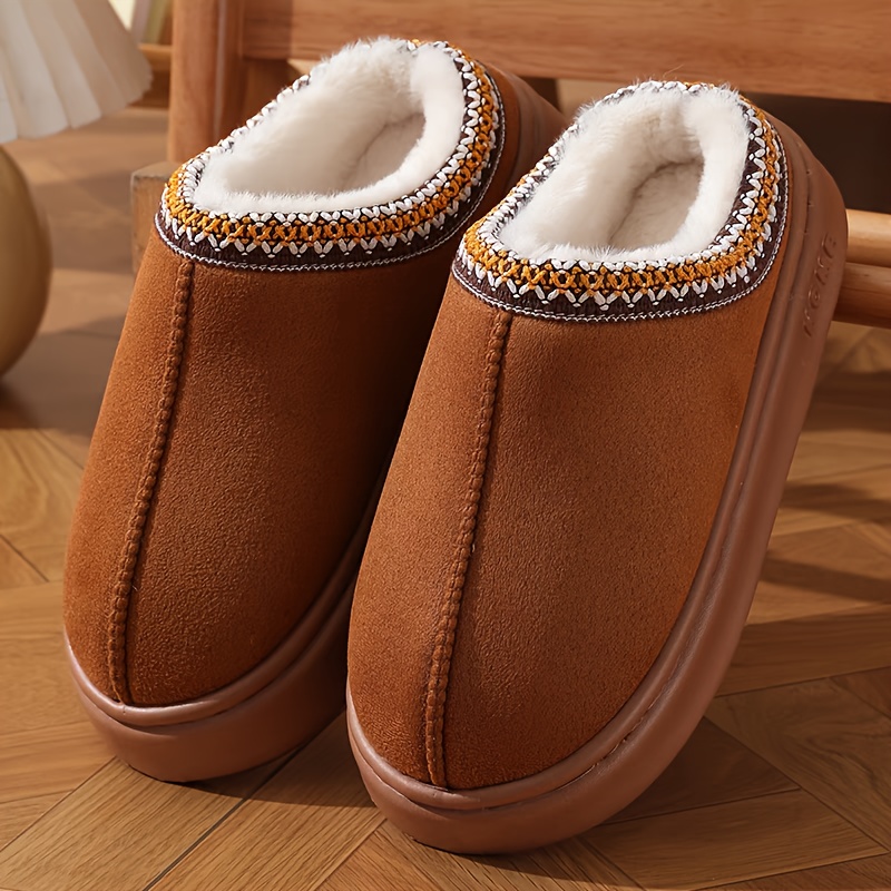 

Winter Lace Fashion Cotton Slippers For Men And Women Casual Couples Indoor And Outdoor Shoes, Cold And Comfortable Shoes, Bread Shoes