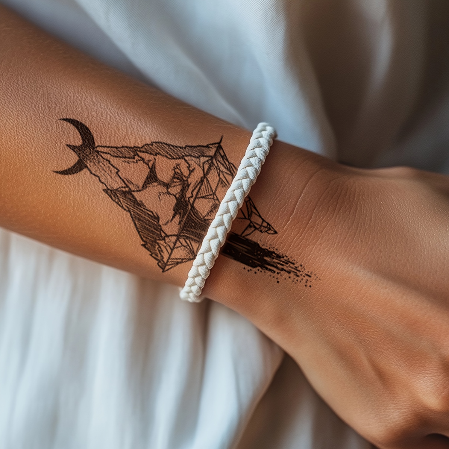Temporäre Tattoos, 30 Blätter – Wasserdicht, Schwarze Motive, Für Männer & Frauen | Einfach Anzuwenden & Zu Entfernen