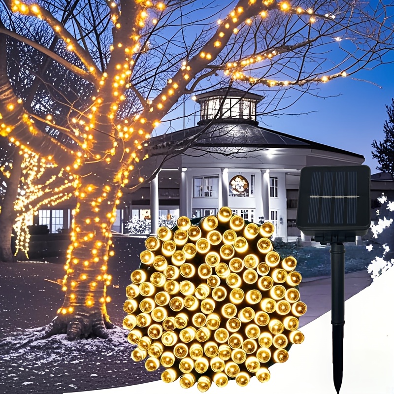 outdoor solar string lights 8   street decorative lights 5m20led 7m50led 12m100led solar fairy lights suitable for weddings birthdays parties gardens parties christmas and halloween decorations and   used for 11  