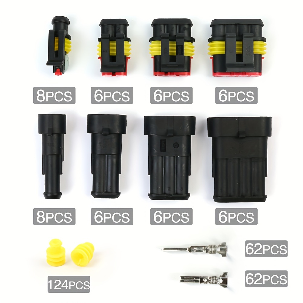355pcs Automotive Wire Plug Terminals for Electrical Connectors