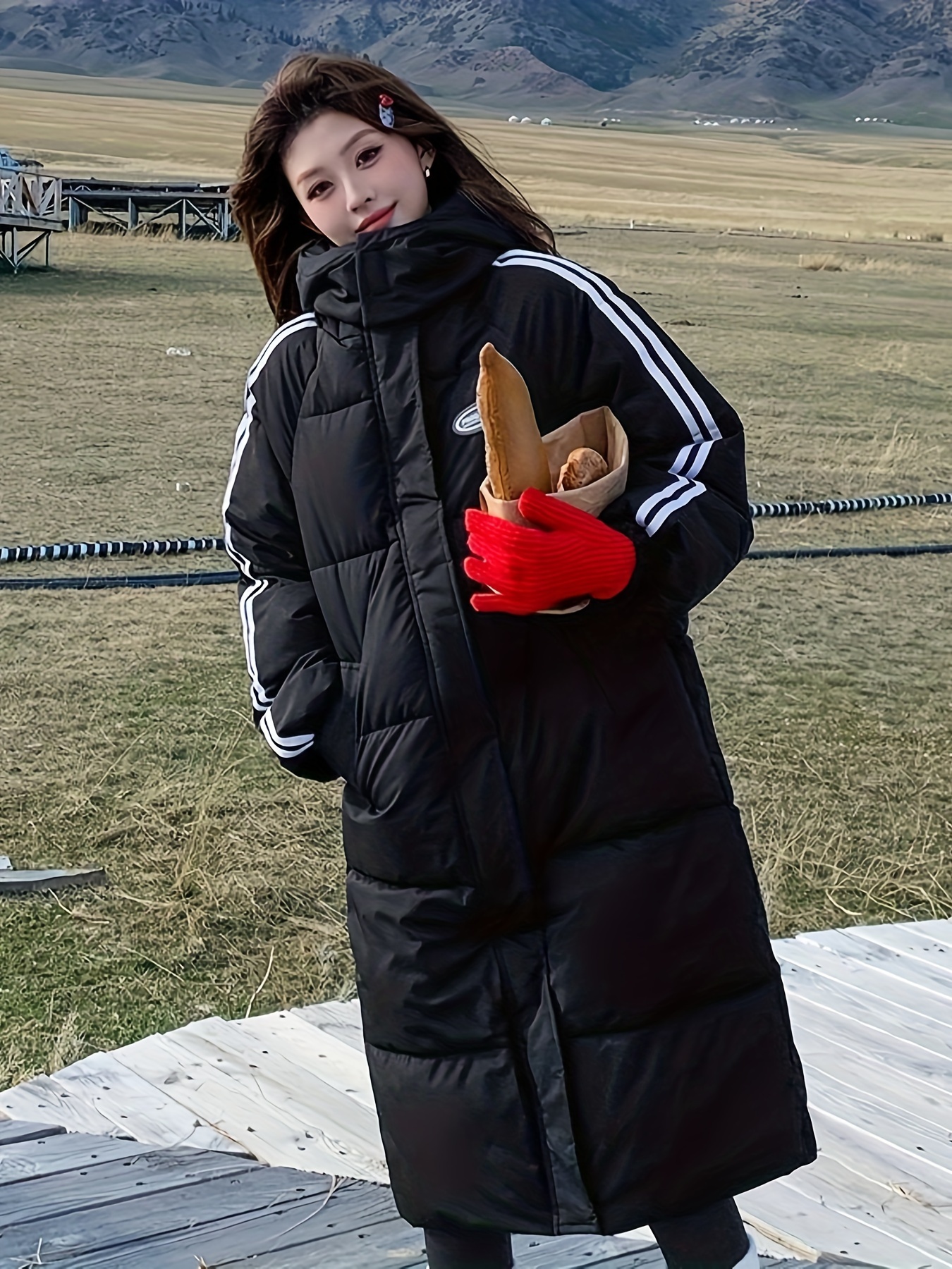 veste dhiver femme épaisse oversize style coréen manteau Temu