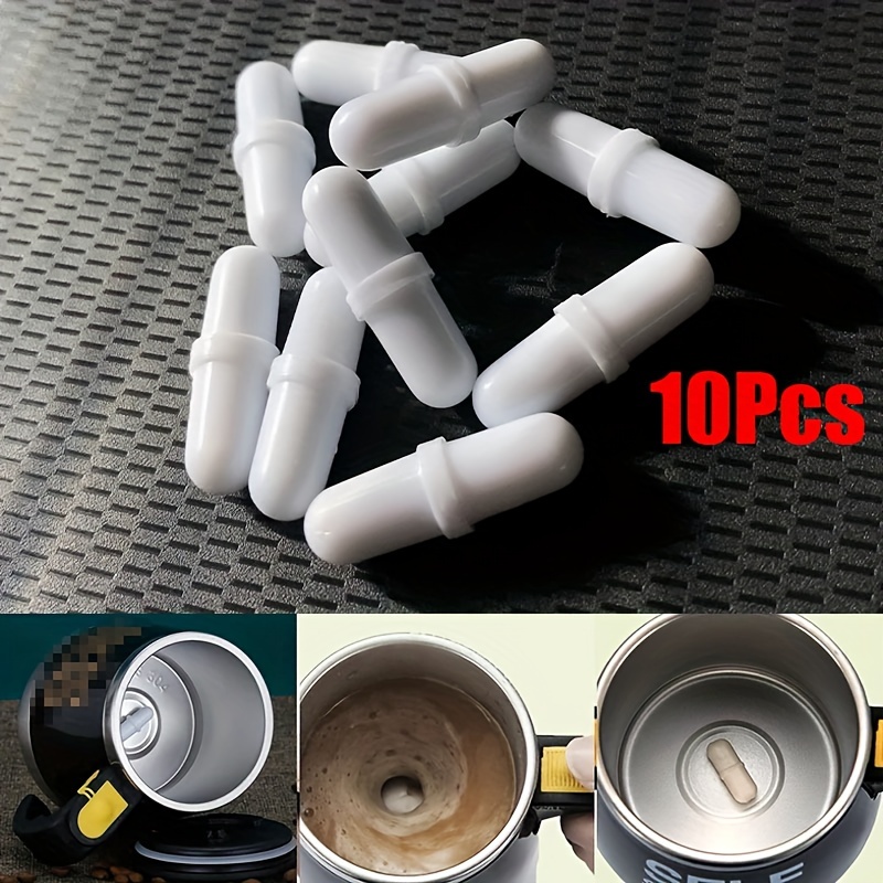 

10pcs Automatic Self Stirring Magnetic Mug Capsule Cylindrical Magnetic Stirring Rod Mixer Thermal Cup Accessories