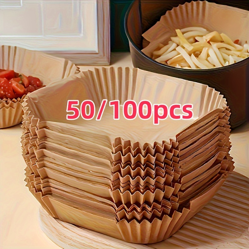 

50/100pcs Baking Liners - Healthy Cooking, Ovens & Air Fryers - Ideal For Christmas, Halloween, Easter, Hanukkah, Thanksgiving