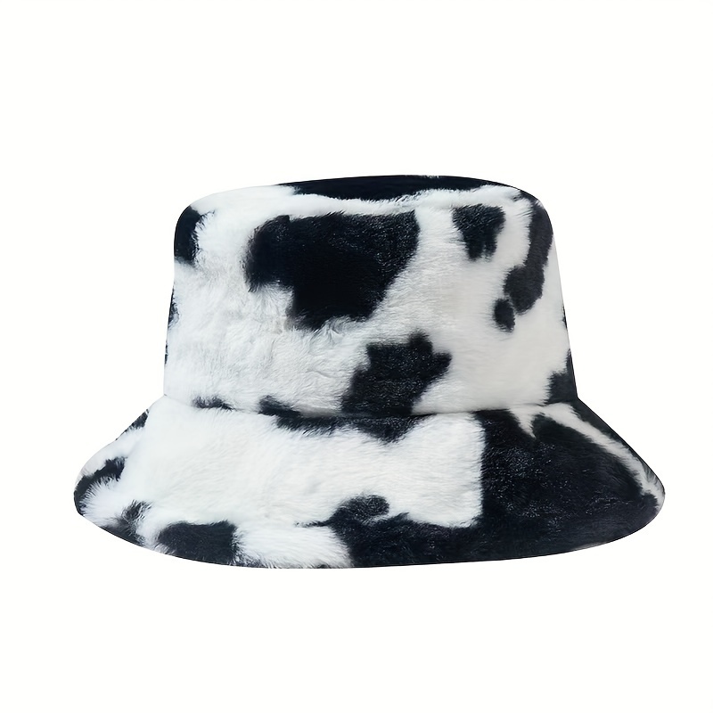 

Chapeau seau en peluche épais d'hiver pour femmes, chapeau de pêcheur en fausse fourrure chaud à la mode, non extensible, lavage à la main uniquement, matière polyester, léger, construction tissée