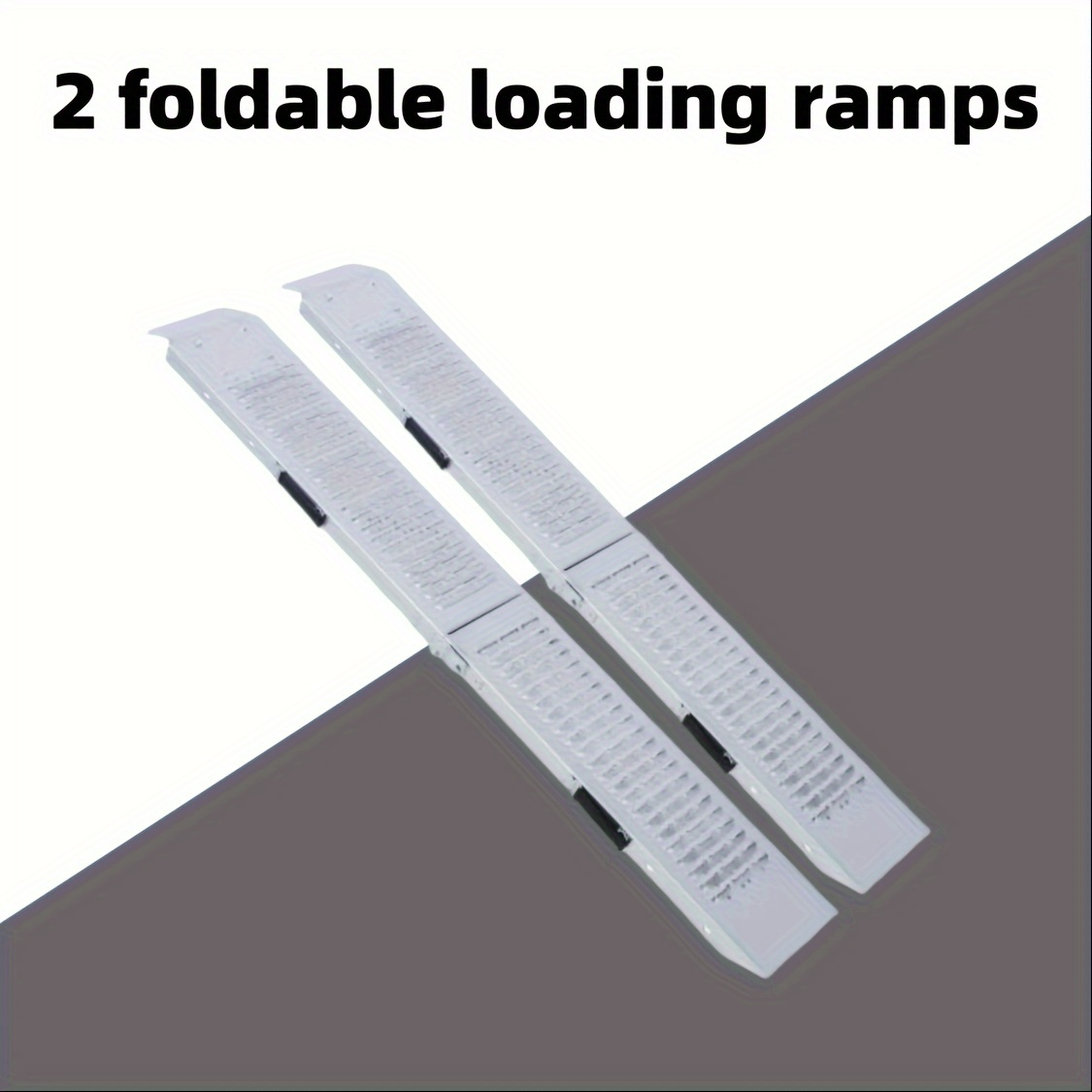 

Convenient Loading Ramps Pack Of 2 Folding Ramp, 950 Lbs Max Folding Ramp For Moto And Bike Access Ramp, Resistant And Convenient Size 63''