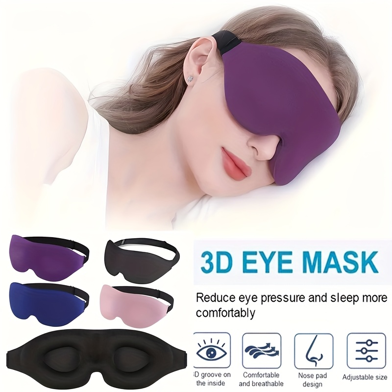 1 2 3pcs     mask zero eye pressure soft and comfortable adjustable strap suitable for deep   relaxation   nap and gift use for men women valentines day mardi gras day halloween christmas thanksgivin