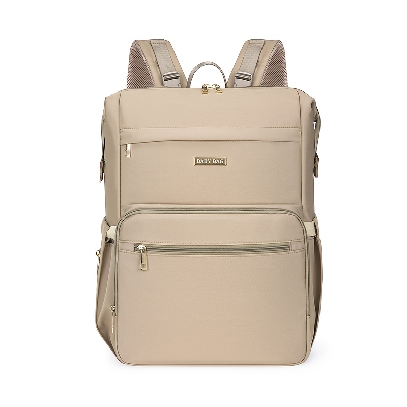 TEMU Large Capacity Diaper Backpack Suitable For & - Soft Travel Diaper Bag With Multi-compartment, /, Unisex For, Maternity Supplies & Shower Gifts
