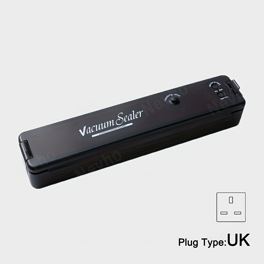 automatic vacuum sealer system for food storage 2 in 1 heat and air sealing freshness bags appliance black 220 240v uk plug vacuum sealer machine details 1