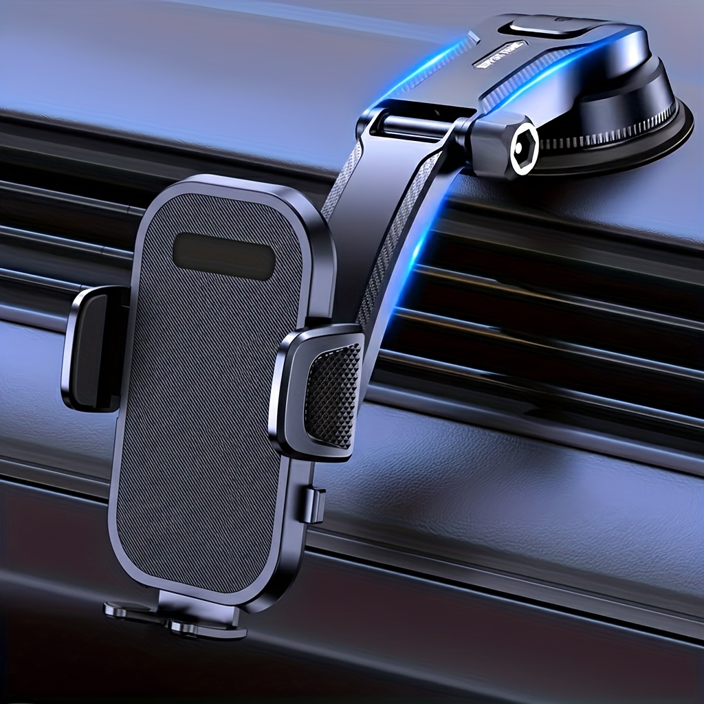 Image of Phone Holder For Cars, Car Phone Holder Mount For Dashboard, Rotatable And Retractable Car Phone Holder, Foldable Car Phone Seat, Phone Holder For Car Near Me.