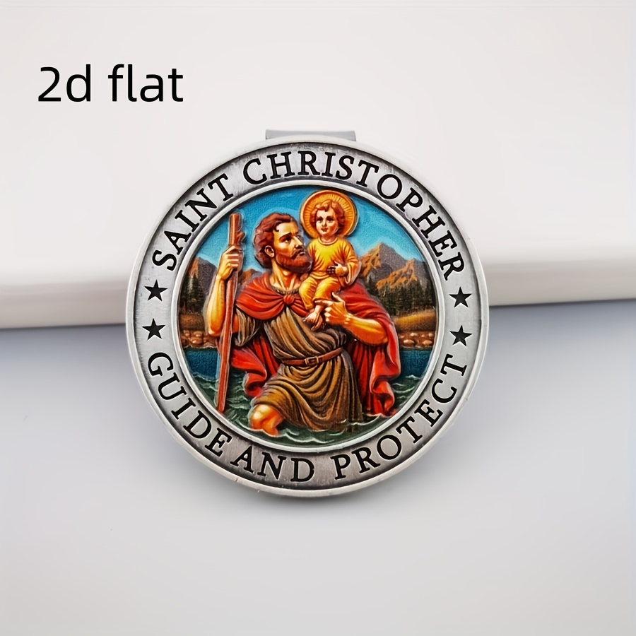 1pc Car Medal, 2d Flat Sun Visor Clip, For , Gift For Parents, Family, , New And Experienced Drivers