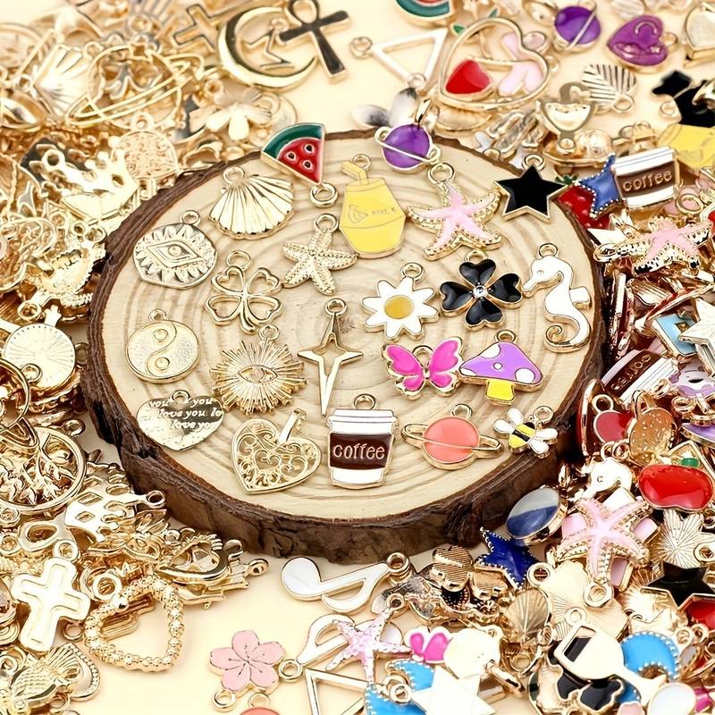 50 Ciondoli Ape In Lega Oro | 20x16 Mm | Per Gioielli Fai Da Te, Orecchini, Collane E Decorazioni