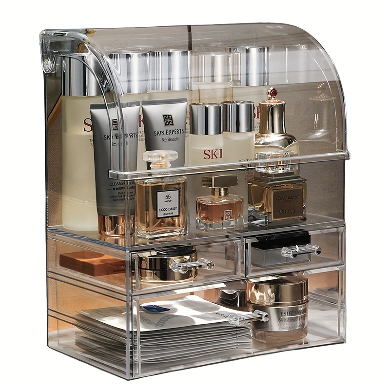 Makeup Organizer Clear Acrylic Cosmetic Display Cases Temu