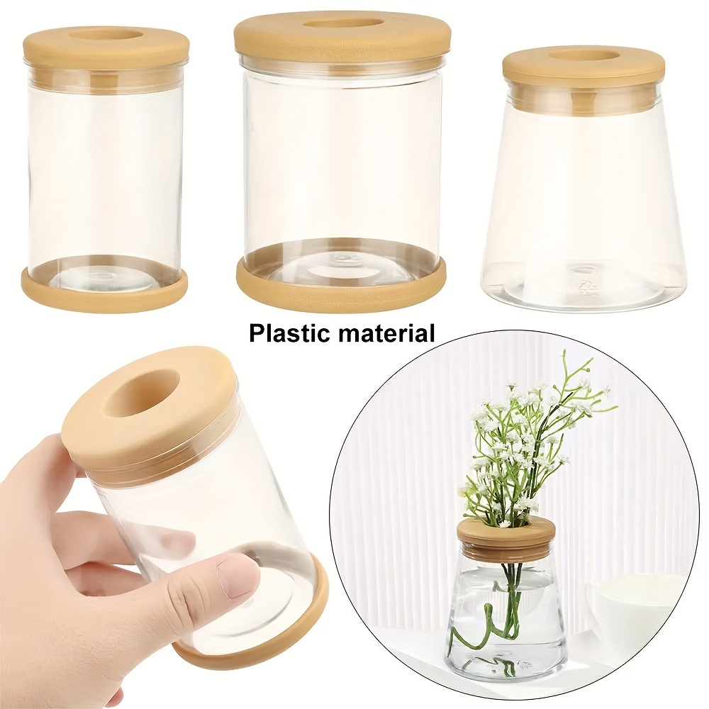 

1pc Lazy Transparent Hydroponics Automatic Water Intake Plastic Groundless Plants Pot Flower Containers-plastic